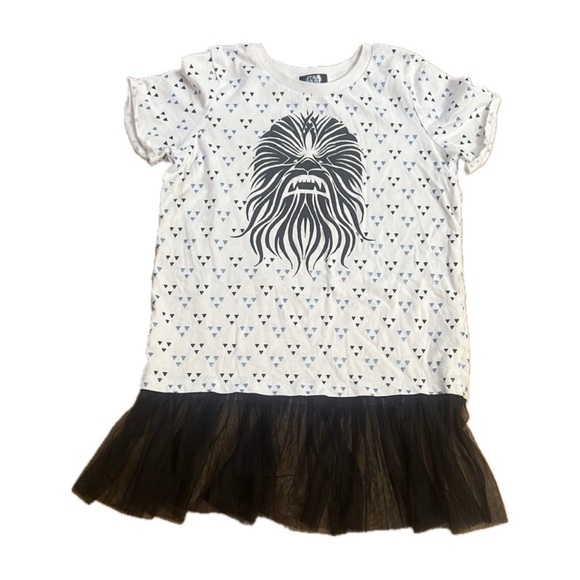 Star Wars Other - Star Wars Chewbacca Girls Graphic Top with Tulle Hem - Size XL - Disney
